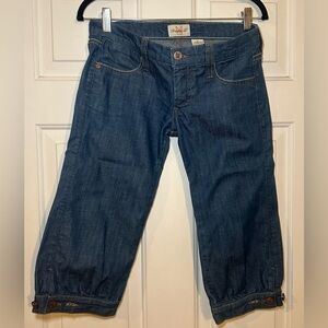 Frankie B Crop Denim Jeans Low Rise - Y2K Vintage Size 6.